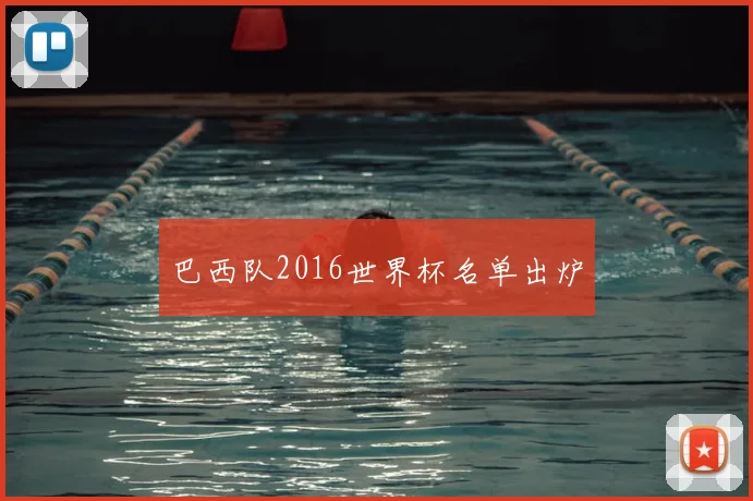 巴西队2016世界杯名单出炉